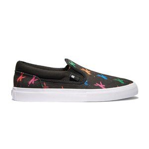 Men's Black Skater Slip-on DC Sneaker Andy Warhol Size 11.5